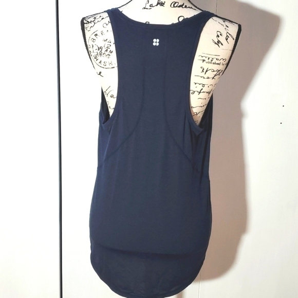 Sweaty Betty- Womens Navy Blue Workout Tank Top Athletic Wear Gym Sz.Medium - Picture 4 of 5
